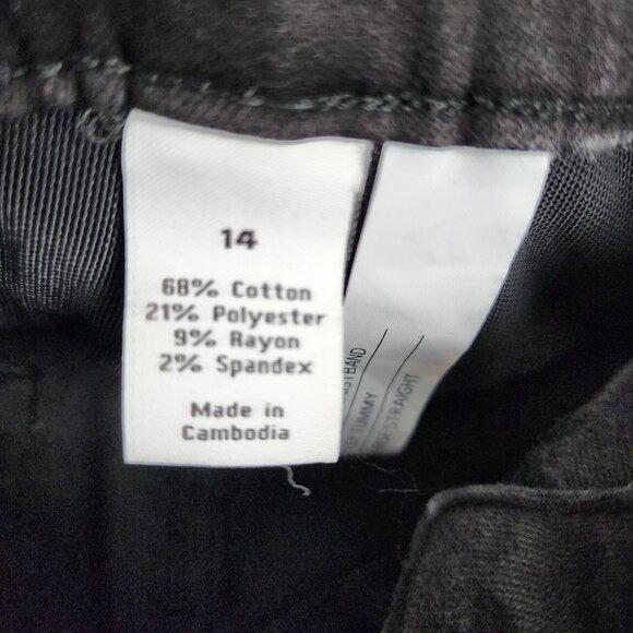 LANE BRYANT Jeans Women 14 Black Tighter Tummy High Rise Straight Leg Denim NWT - Picture 12 of 13